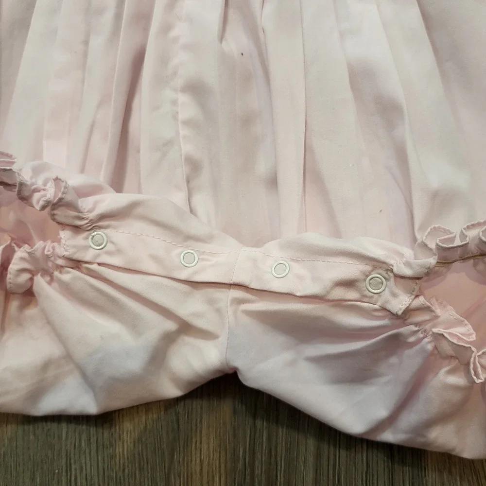 Vintage Carters Girls 6 Months 90's Y2K Bubble Romper‎ Light Pink